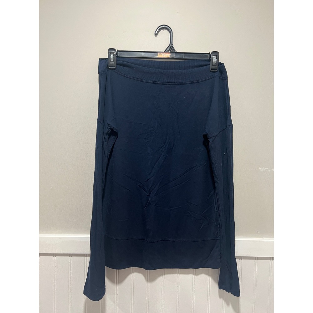 Athleta Long Sleeve Top Sweater Lightweight Athlesiure Blue Women Size Medium